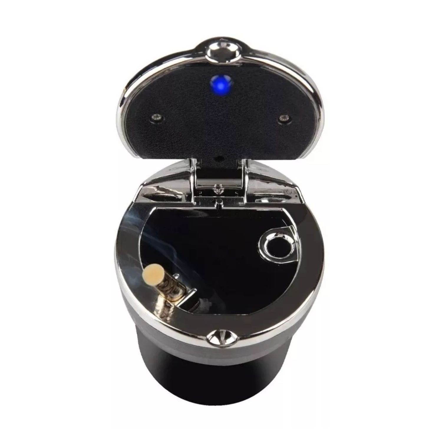 CENICERO IMPORTCLICK MONEDERO UNIVERSAL AUTO LUZ LED NEGRO - 4