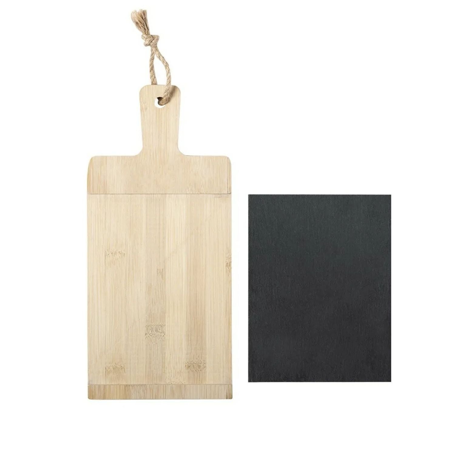 TABLA COCTEL PIZARRA MADERA SISIM 13X28 CM - 2
