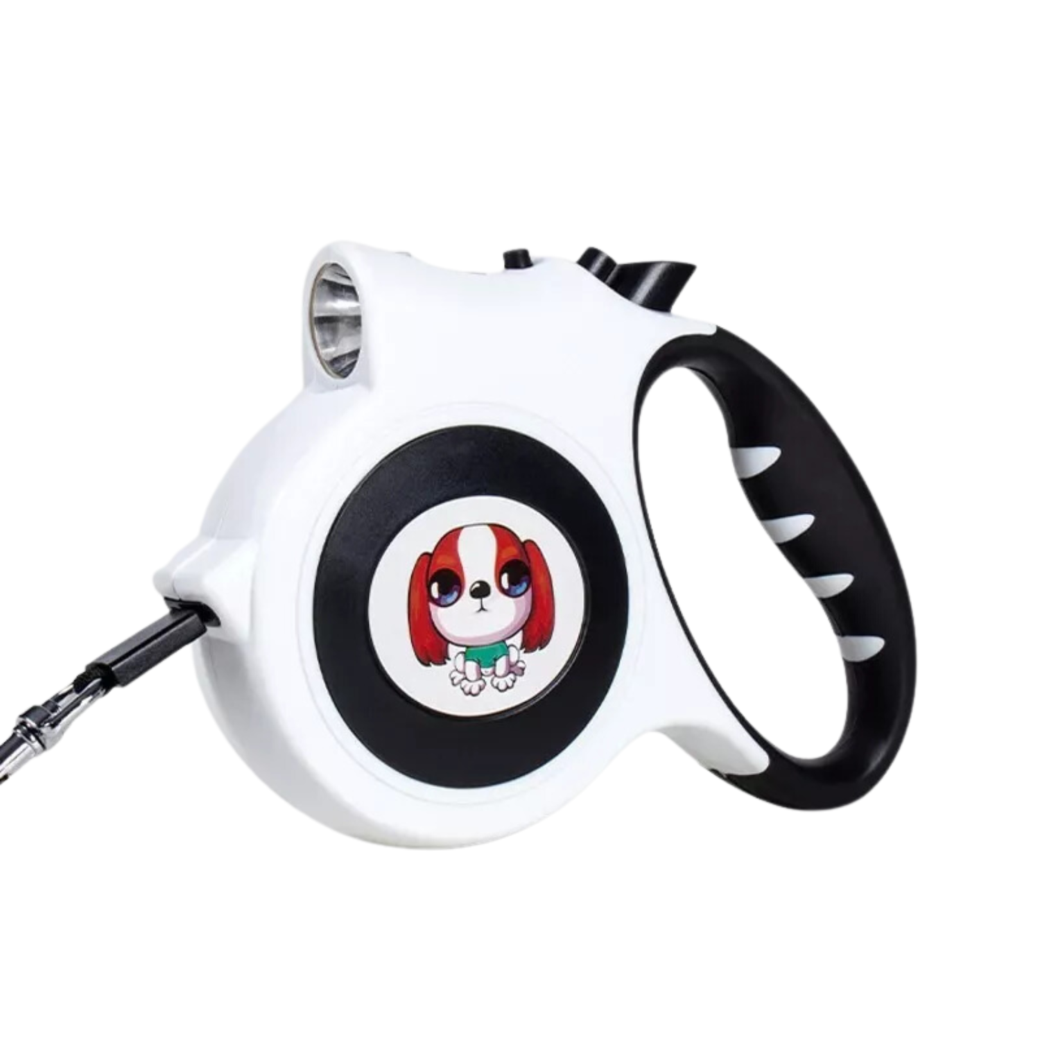 CORREA PERROS IMPORTCLICK MASCOTA RETRÁCTIL AUTOMÁTICA 5 M LINTERNA LED BLANCO - 1