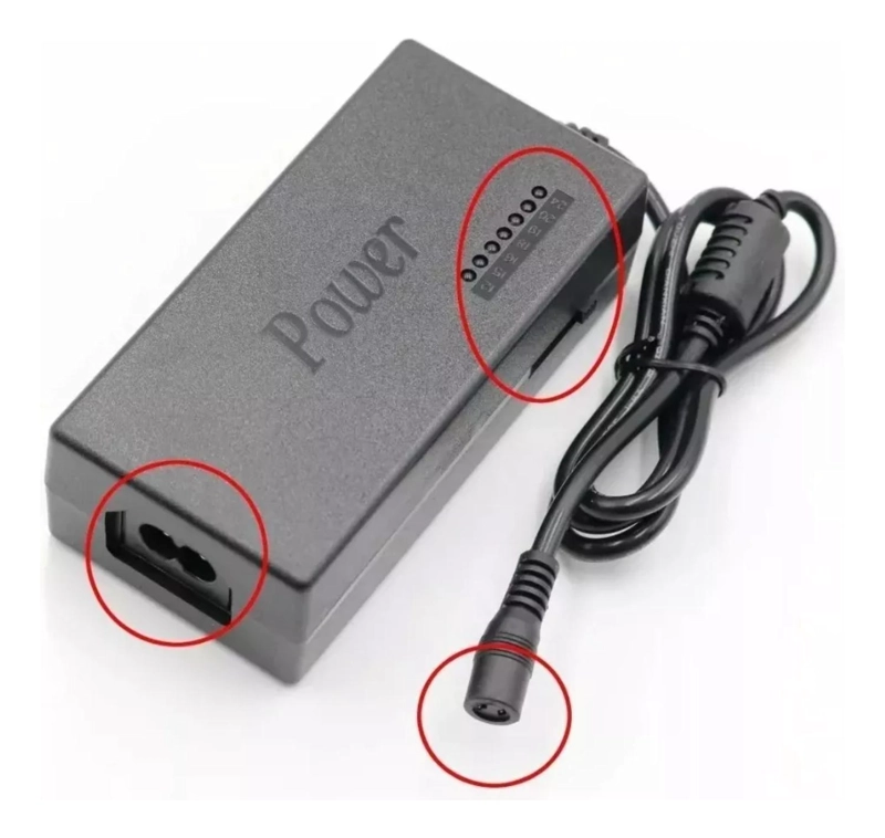 CARGADOR IMPORTCLICK UNIVERSAL ADAPTADOR NOTEBOOK 8 PUNTAS 220V - 3