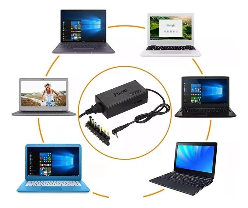 CARGADOR IMPORTCLICK UNIVERSAL ADAPTADOR NOTEBOOK 8 PUNTAS 220V - 4