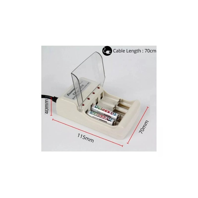 CARGADOR PILAS RECARGABLES 4 PILAS AA AAA 5 V - 5