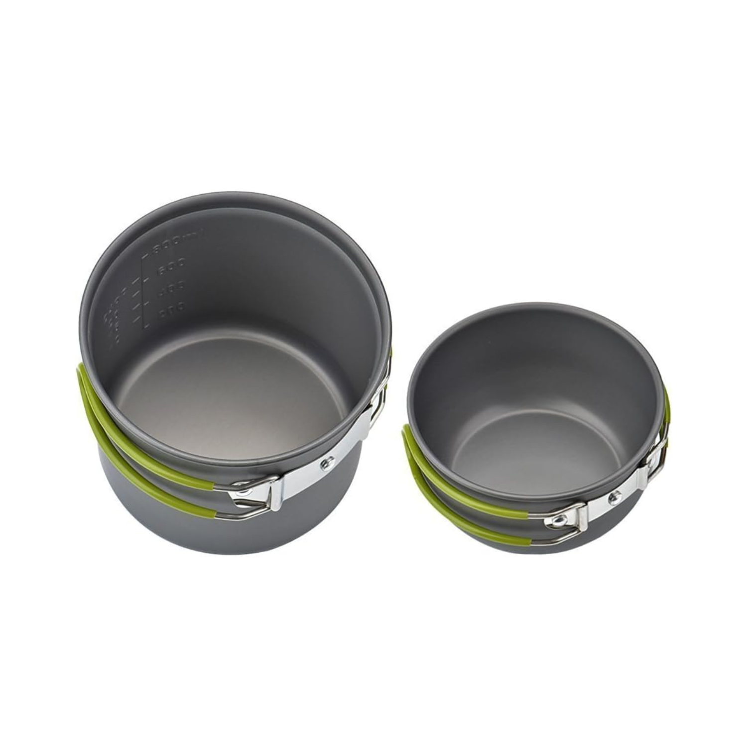 SET 5 PIEZAS OLLAS CUBIERTO PEGABLES ULTRALIGERO CAMPING - 3