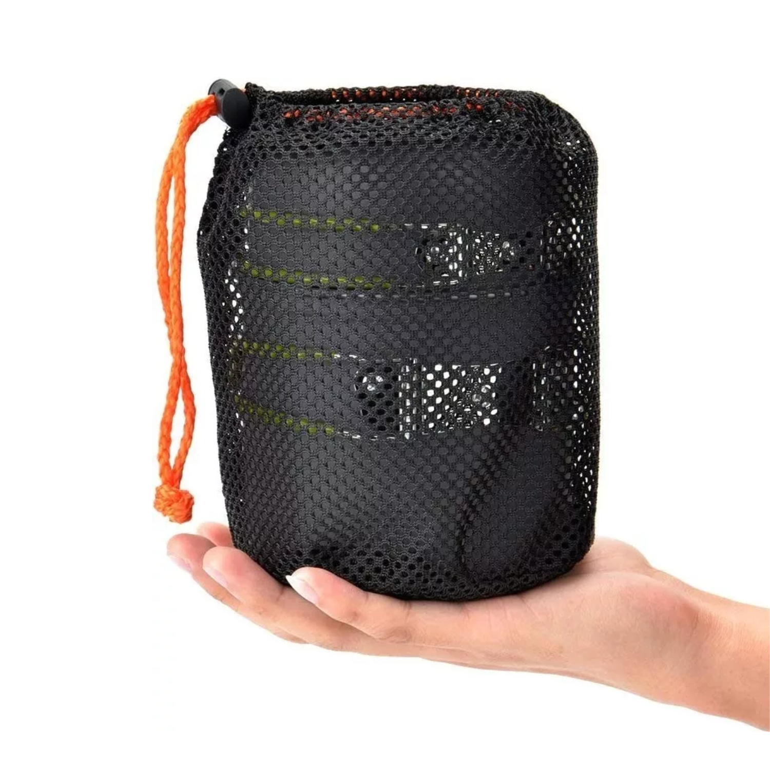 SET 5 PIEZAS OLLAS CUBIERTO PEGABLES ULTRALIGERO CAMPING - 4
