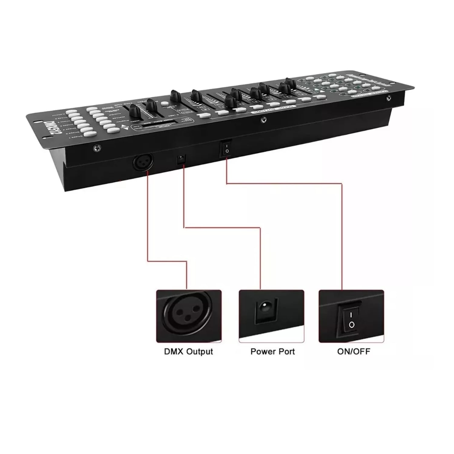 CONTROLADOR IMPORTCLICK DMX CONSOLA MESA ILUMINACIÓN 192 CANALES - 2