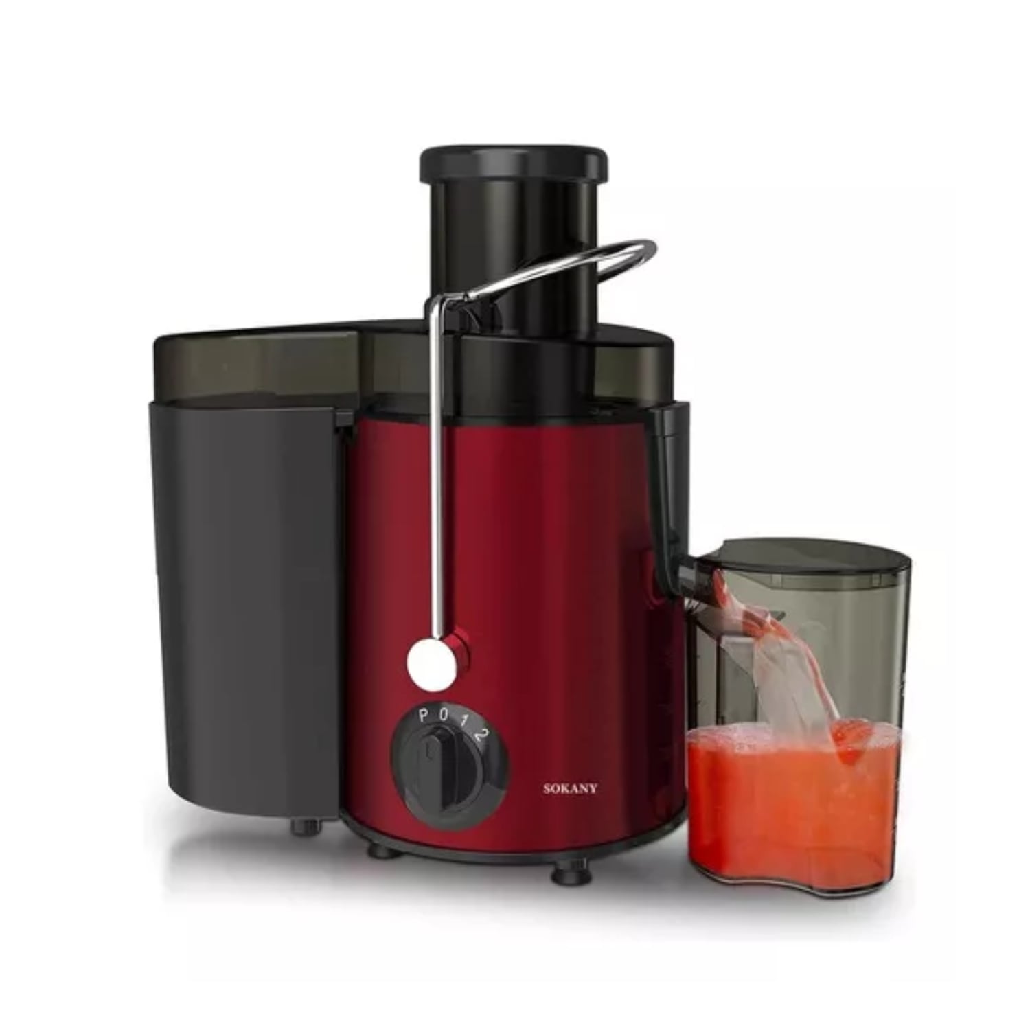 EXTRACTOR EXPRIMIDOR JUGO ELÉCTRICO ROJO - 1