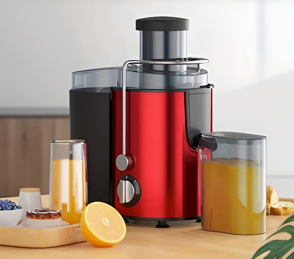 EXTRACTOR EXPRIMIDOR JUGO ELÉCTRICO ROJO - 4