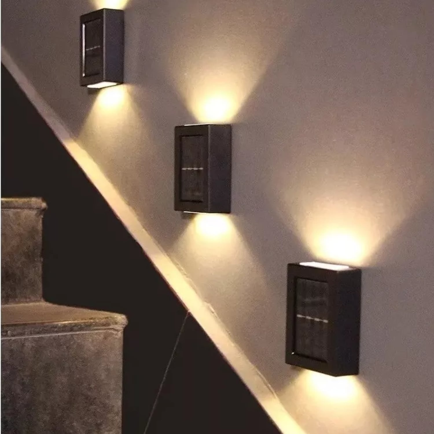 FOCO APLIQUE MURO EXTERIOR SOLAR LED 5 WATT - 3