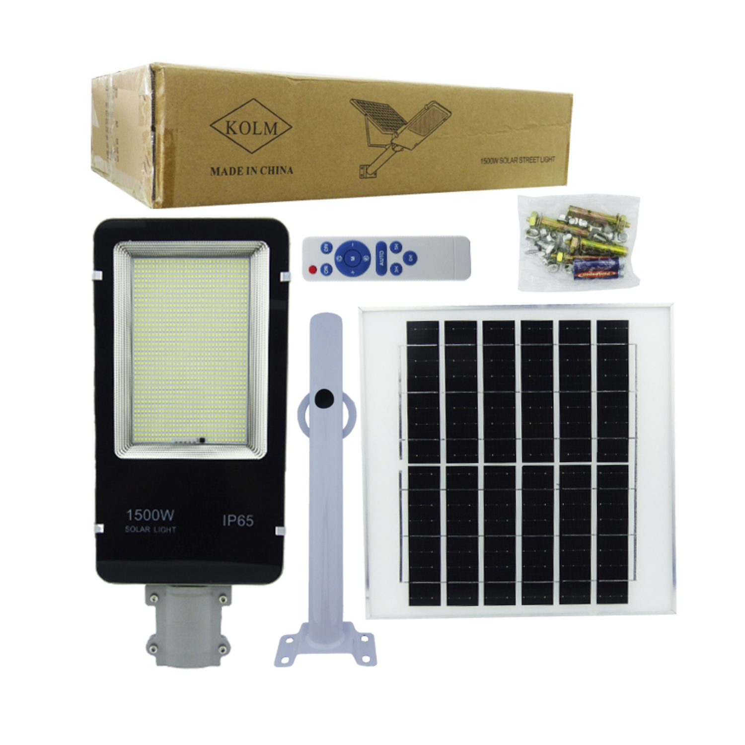 FOCO BRAZO SOLAR 1500 W 1216 LED PLACA METAL CONTROL - 4