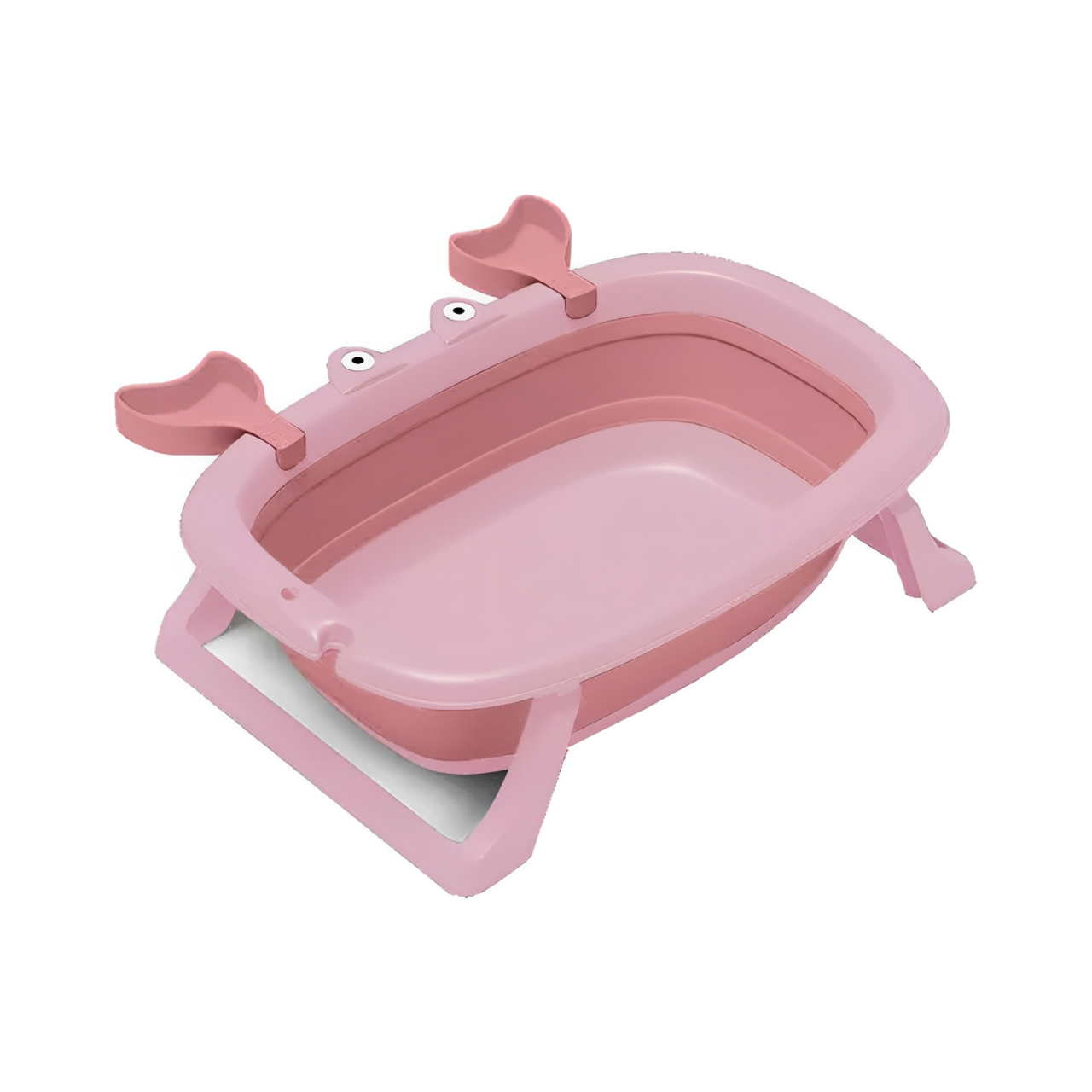BAÑERA IMPORTCLICK TINA BEBÉ PLEGABLE MALLA REFORZADA CANGREJO 20 L ROSADO - 2