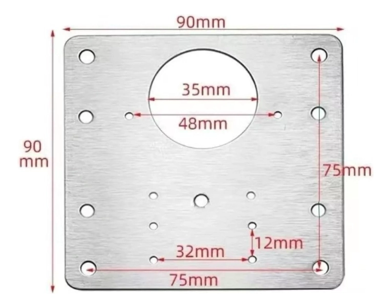 SET IMPORTCLICK 10 PLACAS REPARACIÓN BISAGRA PUERTA ARMARIO MUEBLE - 3