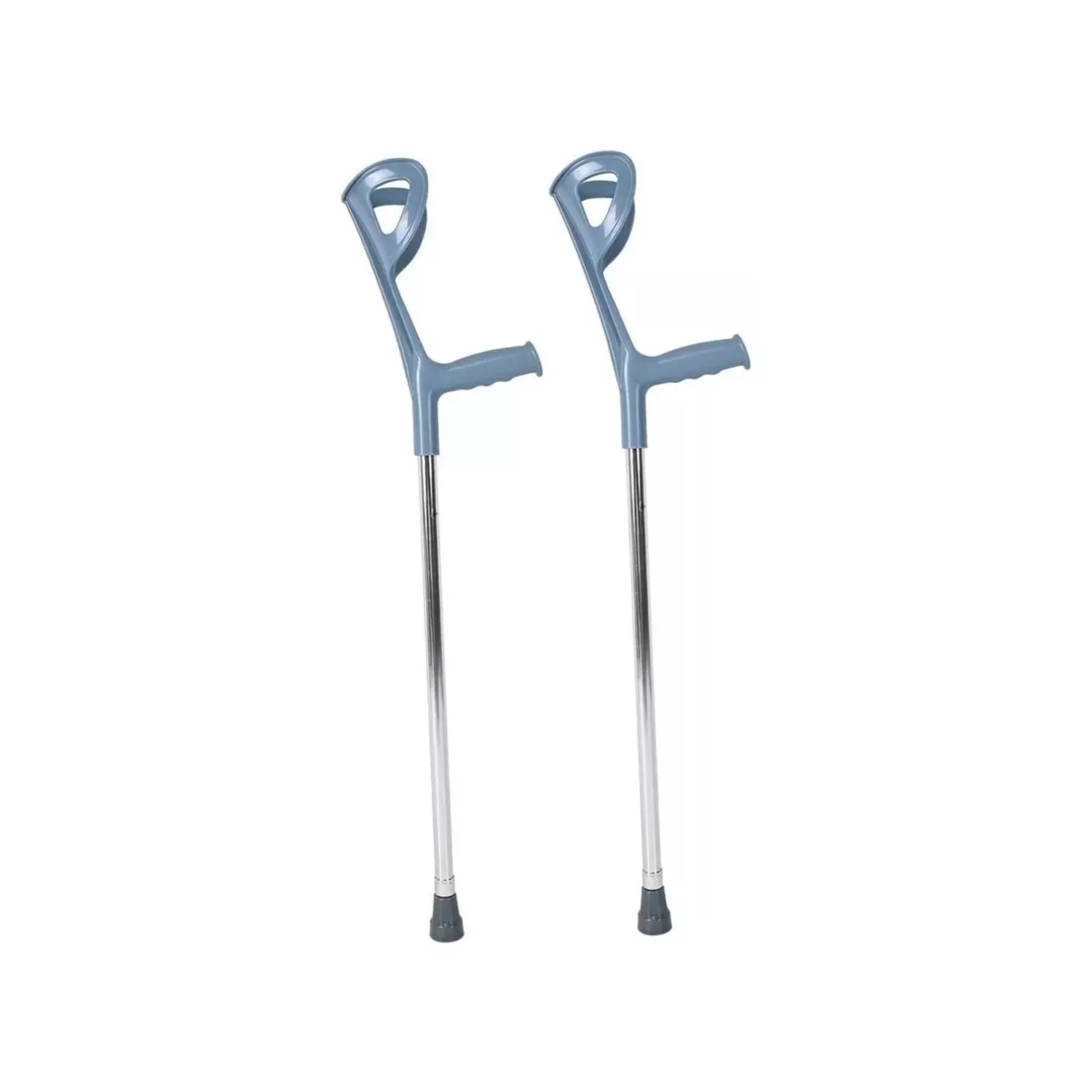 SET IMPORTCLICK 2 MULETAS BASTÓN SALUD DLX PLATEADO - 1