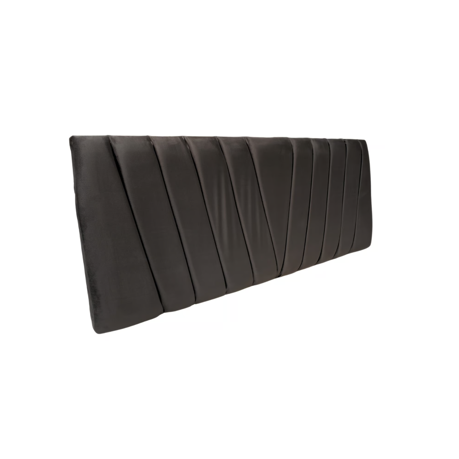 RESPALDO IMPORTCLICK MODERNO LINEAL EN V 2 PLAZAS FELPA GRIS OSCURO 150 X 60 CM - 2