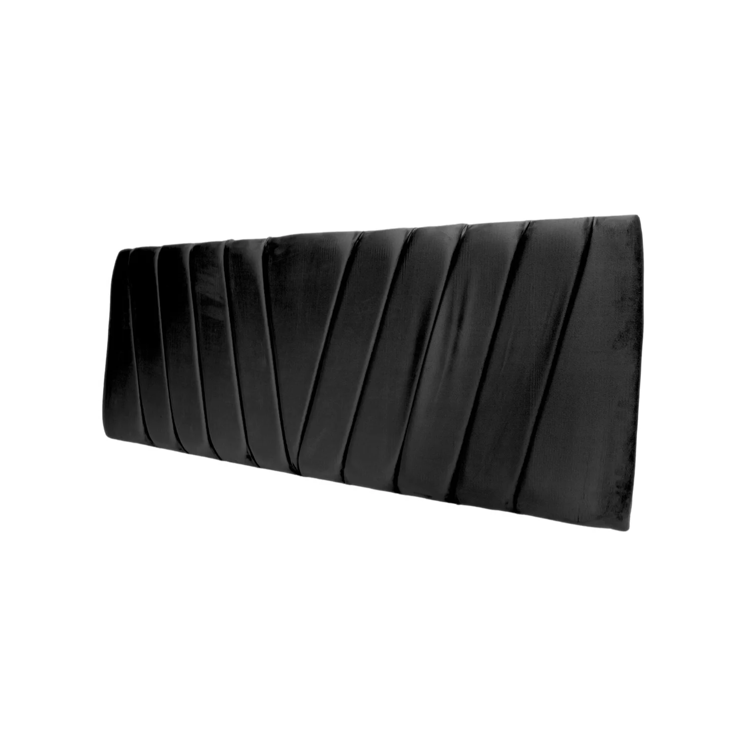 RESPALDO IMPORTCLICK MODERNO LINEAL EN V 2 PLAZAS LINO NEGRO 150 X 60 CM - 3