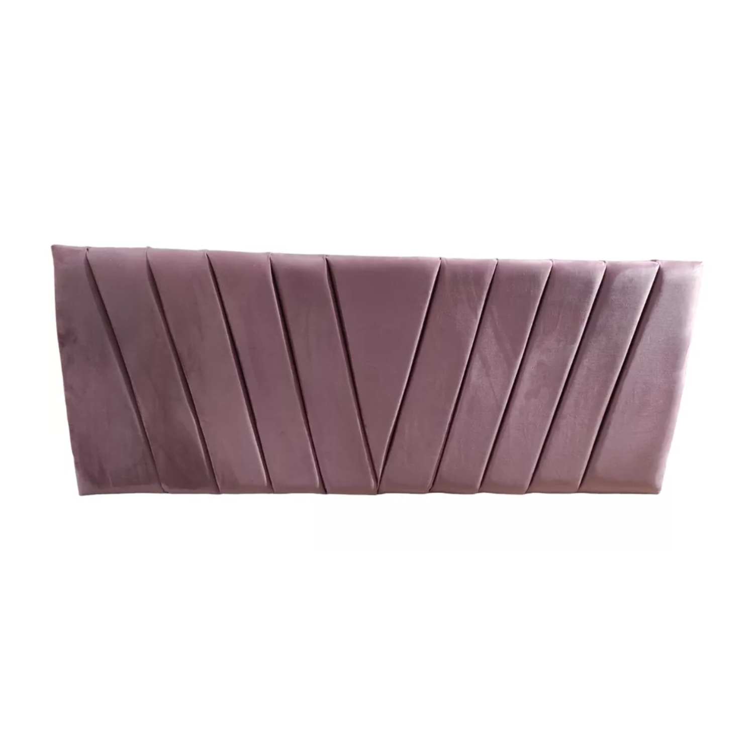 RESPALDO IMPORTCLICK MODERNO LINEAL EN V 2 PLAZAS FELPA PALO ROSA 150 X 60 CM - 1