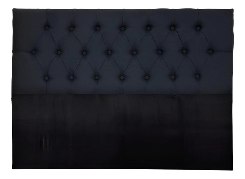 RESPALDO IMPORTCLICK PISO CAPITONÉ PREMIUN SÚPER KING LINO NEGRO 200 X 140 CM - 1