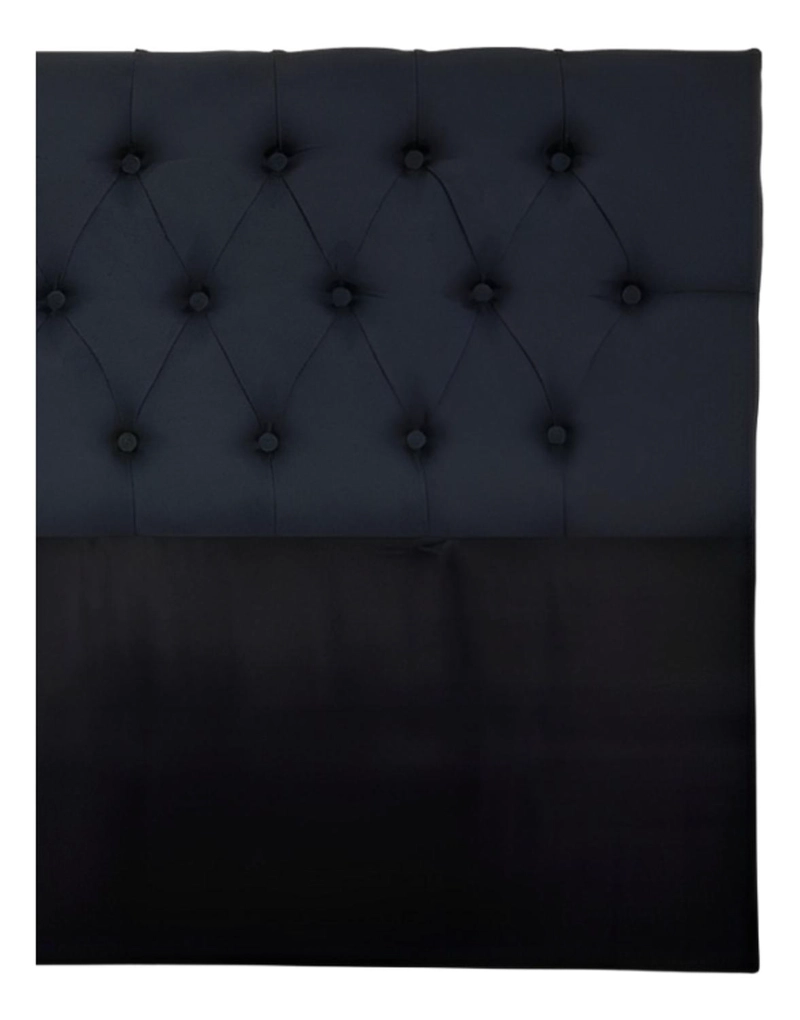 RESPALDO IMPORTCLICK PISO CAPITONÉ PREMIUN SÚPER KING LINO NEGRO 200 X 140 CM - 3