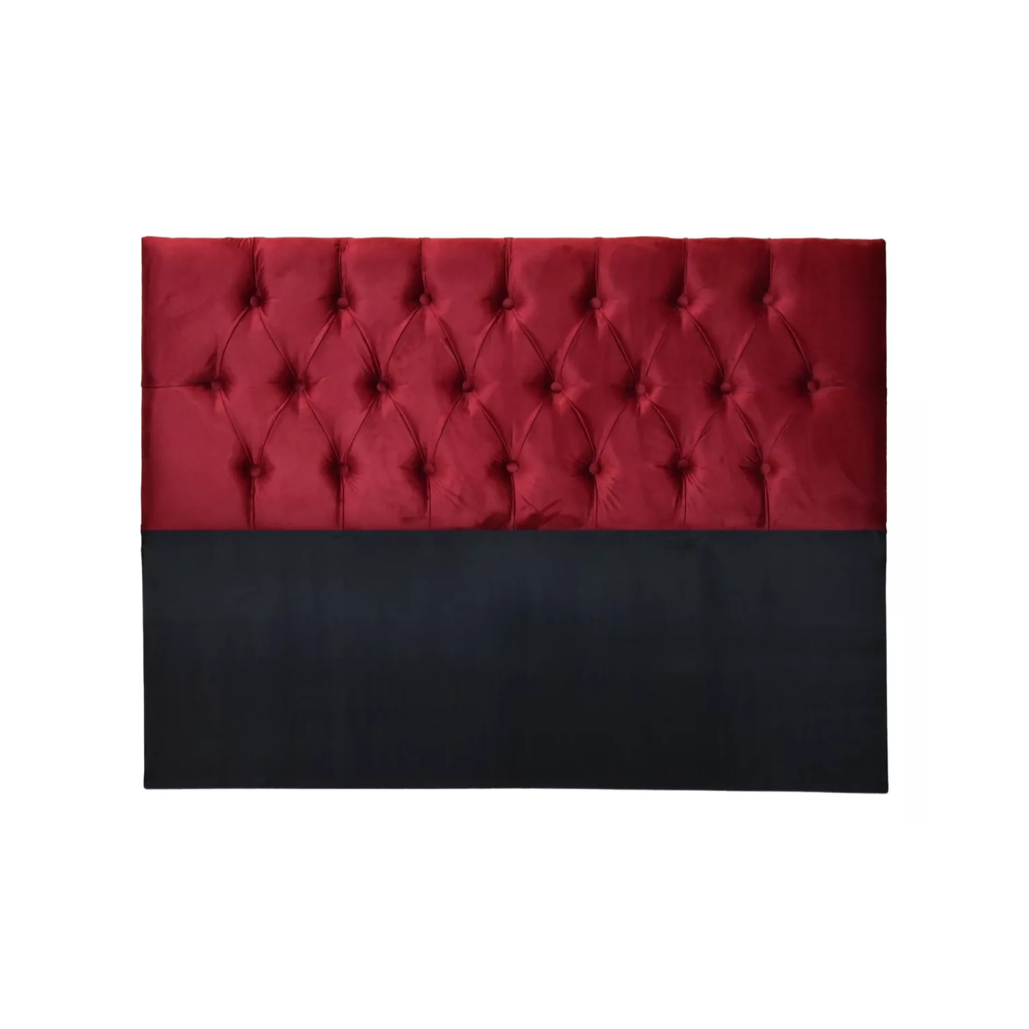 RESPALDO IMPORTCLICK PISO CAPITONÉ PREMIUN SÚPER KING FELPA ROJO 200 X 140 CM - 1