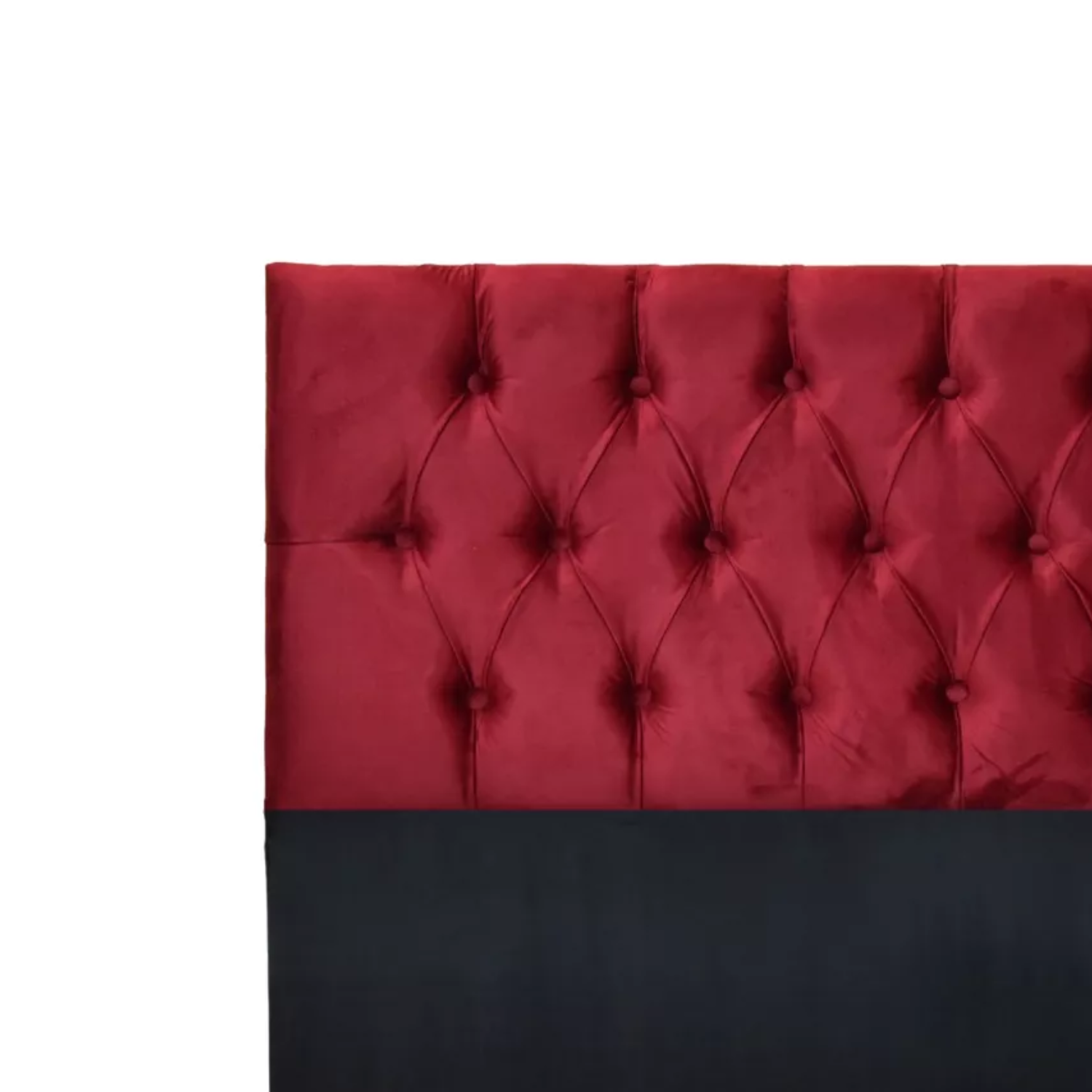 RESPALDO IMPORTCLICK PISO CAPITONÉ PREMIUM 2 PLAZAS FELPA BURDEO 150 X 140 CM - 2