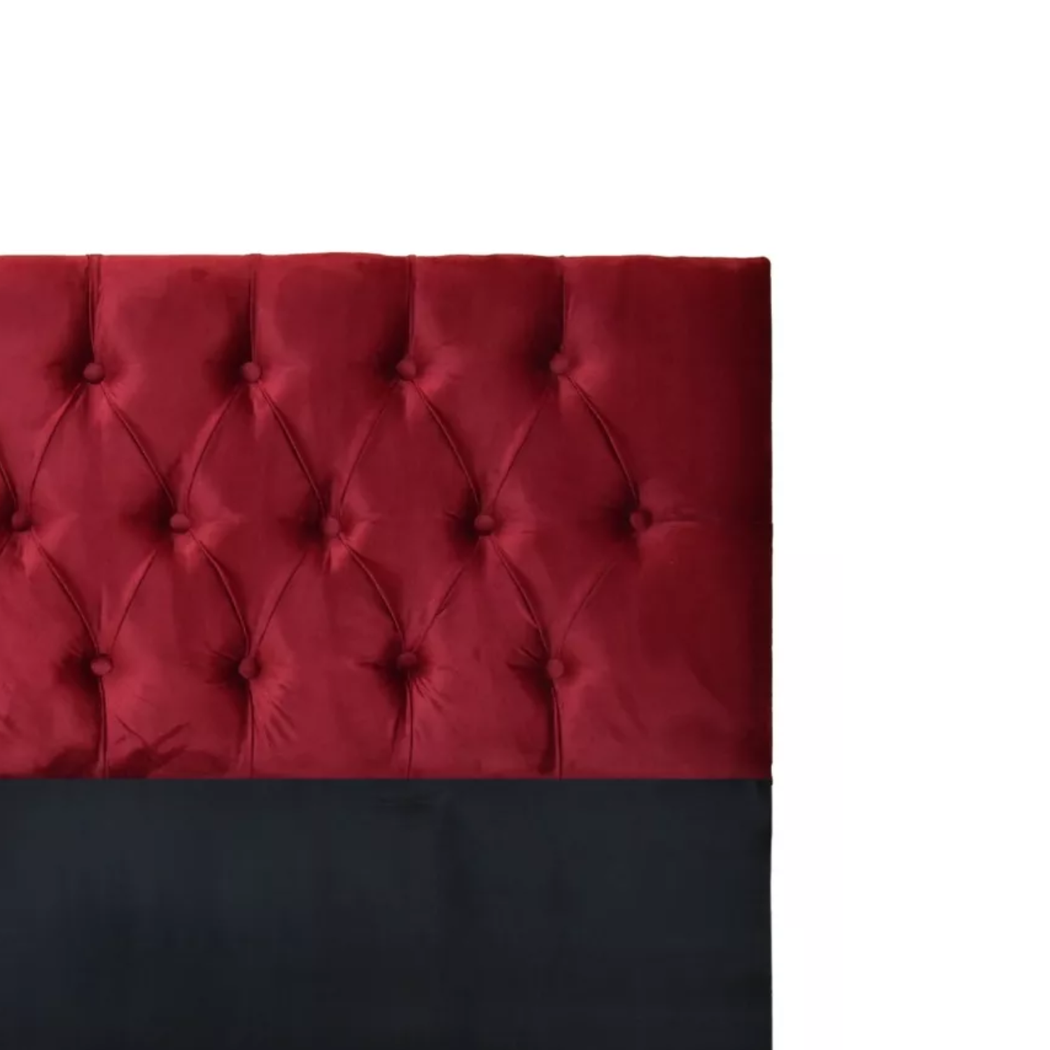 RESPALDO IMPORTCLICK PISO CAPITONÉ PREMIUM 2 PLAZAS FELPA BURDEO 150 X 140 CM - 3