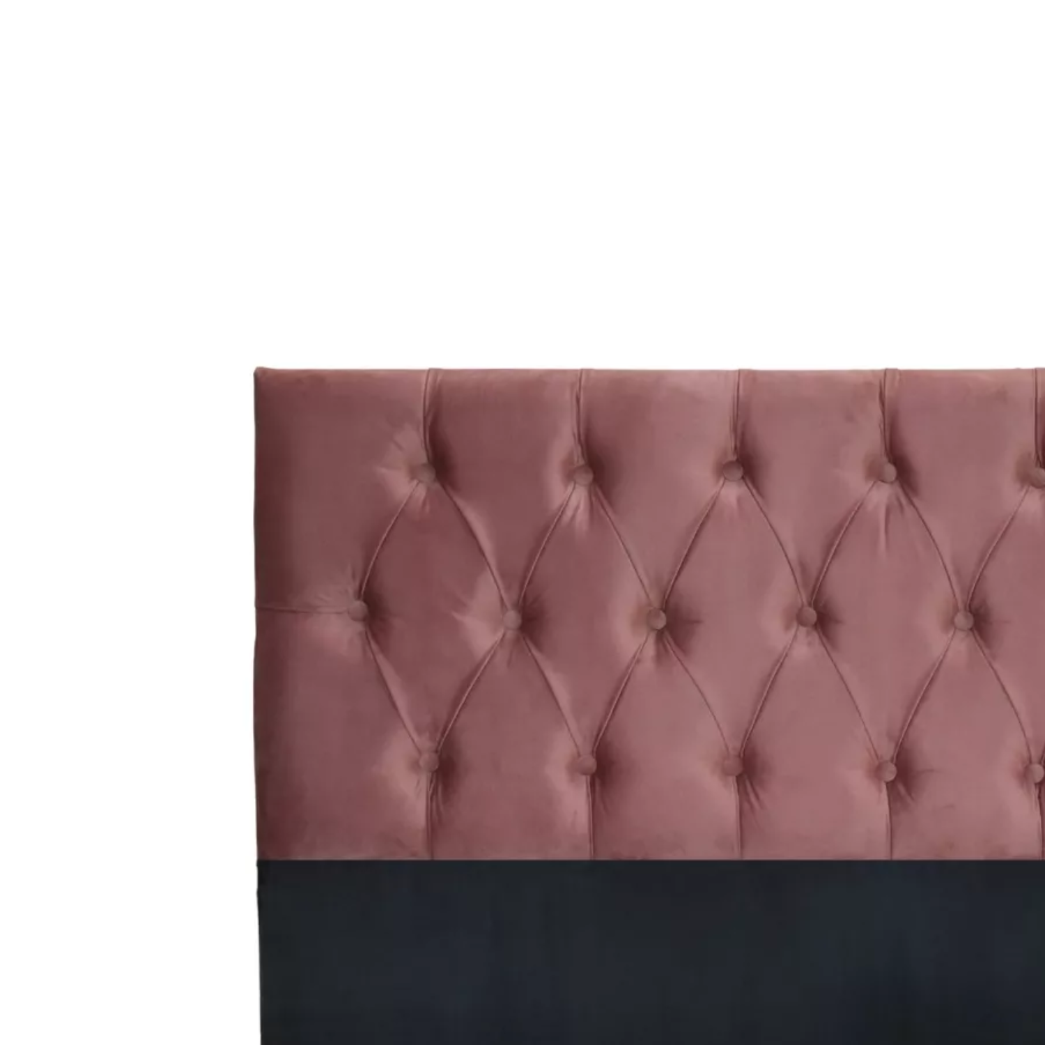 RESPALDO IMPORTCLICK PISO CAPITONÉ PREMIUM 2 PLAZAS FELPA PALO ROSA 150 X 140 CM - 2