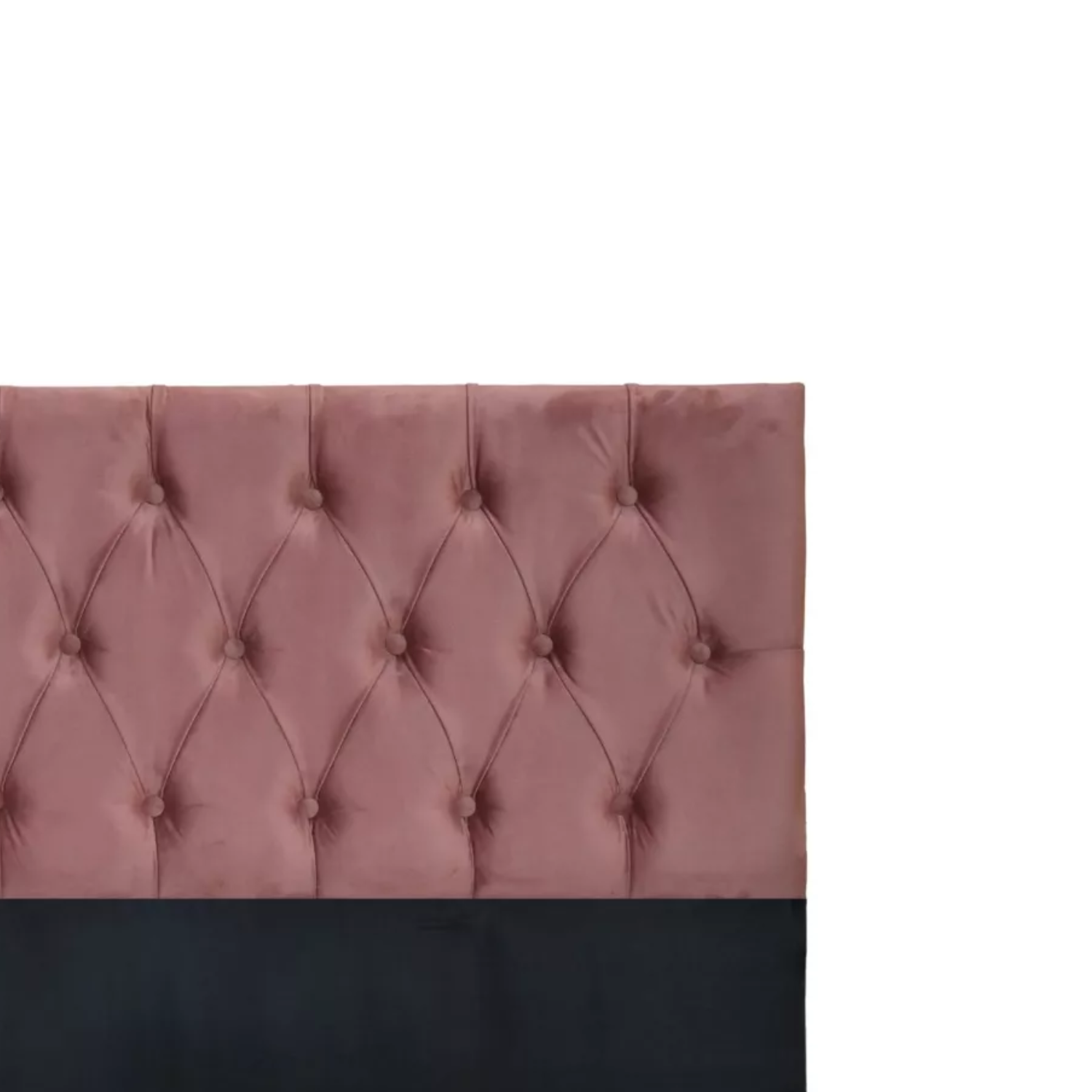 RESPALDO IMPORTCLICK PISO CAPITONÉ PREMIUM 2 PLAZAS FELPA PALO ROSA 150 X 140 CM - 3