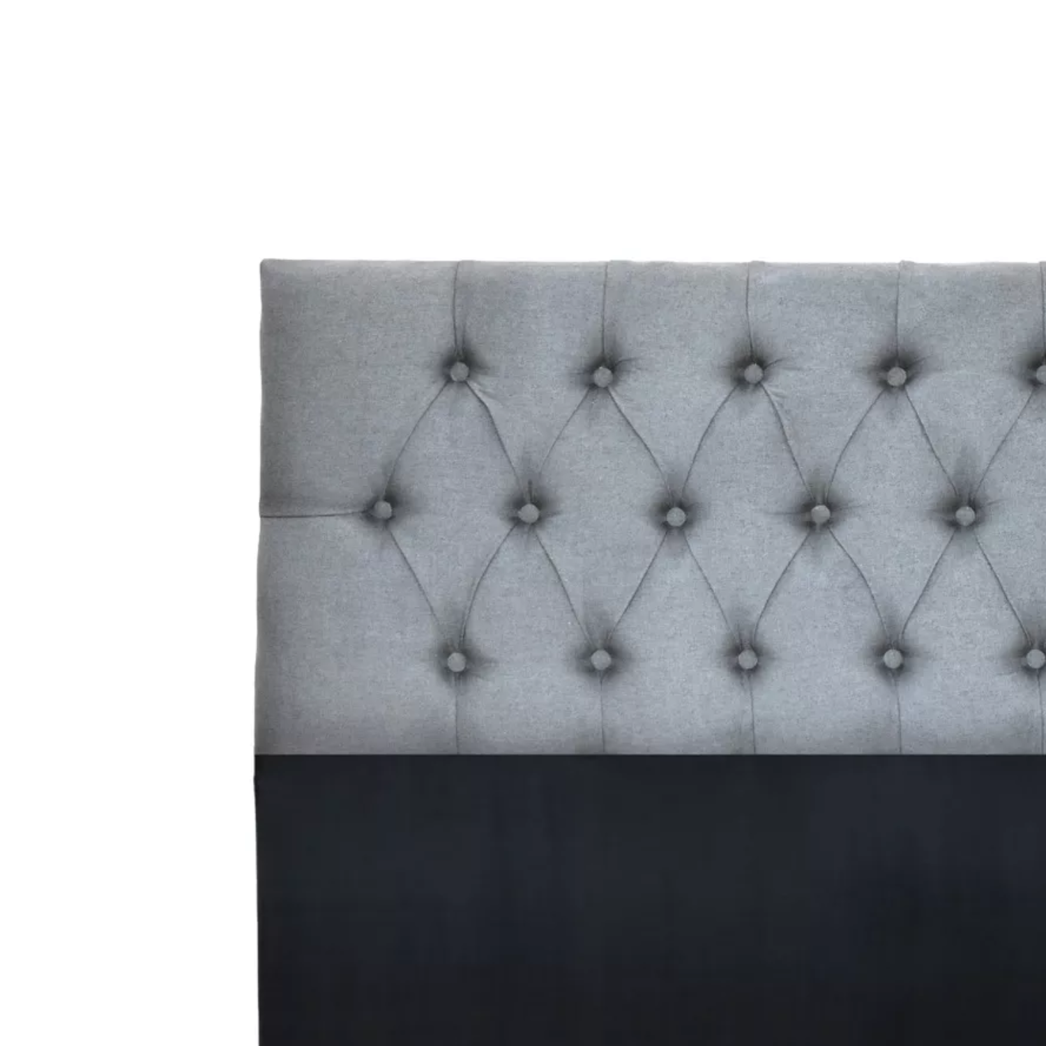 RESPALDO IMPORTCLICK PISO CAPITONÉ PREMIUN KING LINO GRIS CLARO 180 X 140 CM - 2