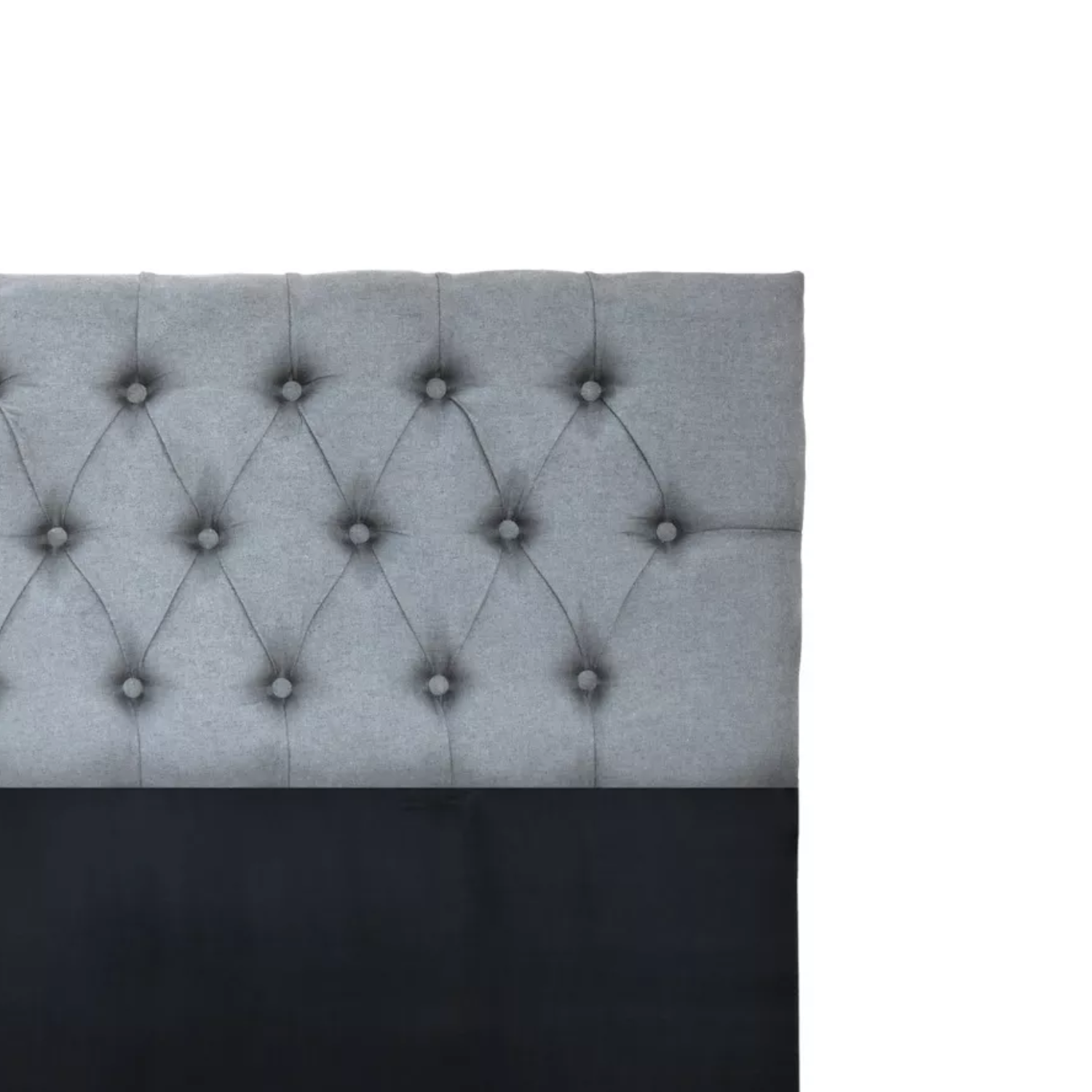 RESPALDO IMPORTCLICK PISO CAPITONÉ PREMIUN KING LINO GRIS CLARO 180 X 140 CM - 3