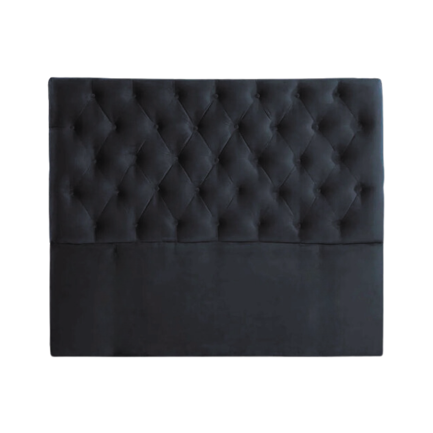 RESPALDO IMPORTCLICK PISO CAPITONÉ PREMIUN KING FELPA NEGRO 180 X 140 CM - 1