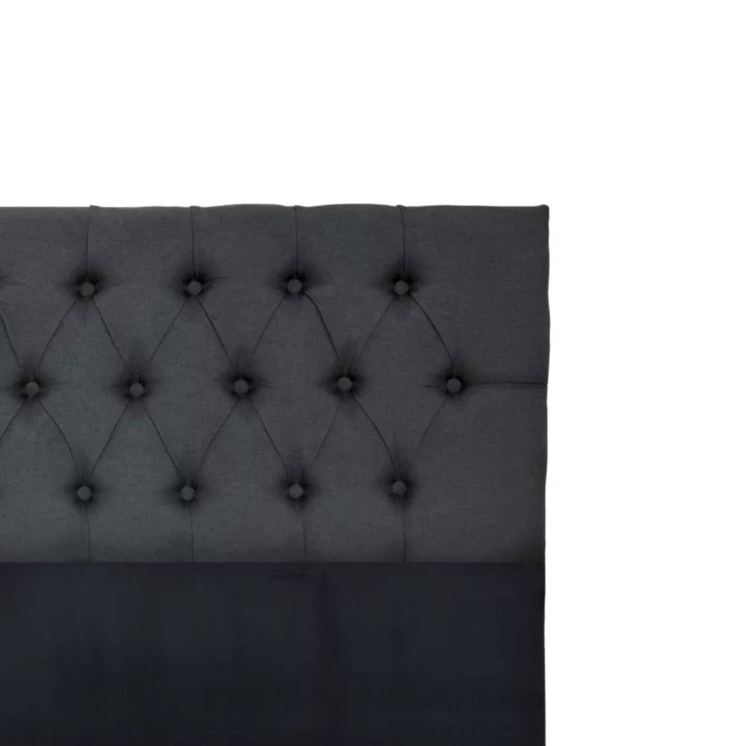 RESPALDO IMPORTCLICK PISO CAPITONÉ PREMIUN KING LINO GRIS OSCURO 180 X 140 CM - 3