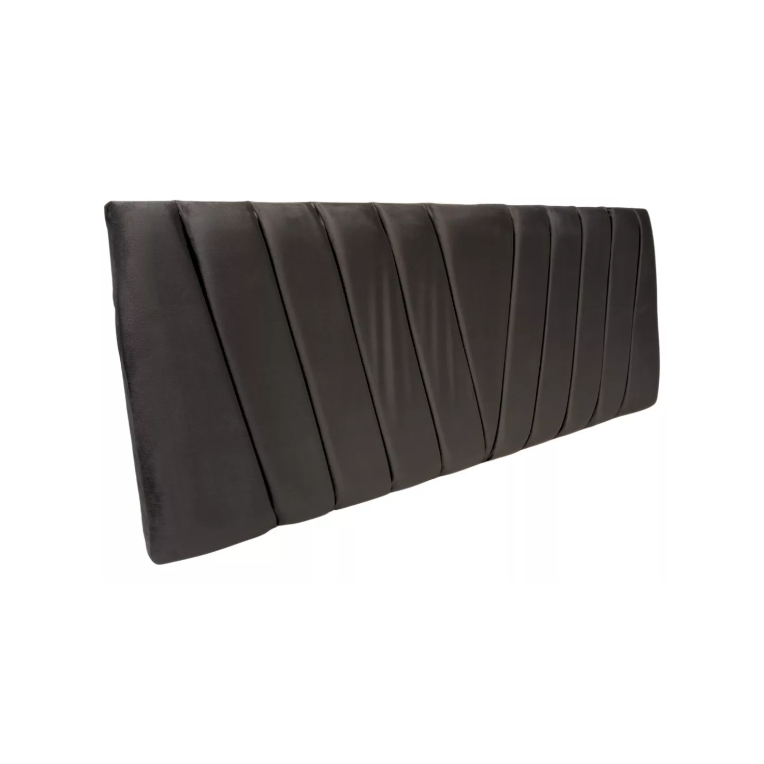 RESPALDO IMPORTCLICK ELEGANTE CAPITONÉ EN V KING FELPA GRIS OSCURO 180 X 60 CM - 2
