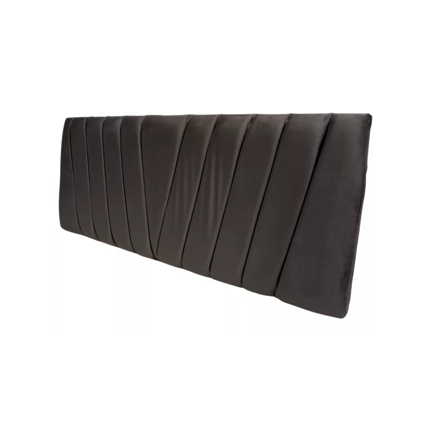 RESPALDO IMPORTCLICK ELEGANTE CAPITONÉ EN V KING FELPA GRIS OSCURO 180 X 60 CM - 3