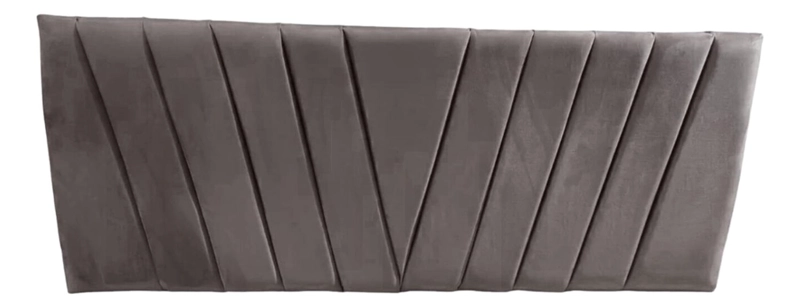 RESPALDO IMPORTCLICK ELEGANTE CAPITONÉ EN V KING LINO GRIS CLARO 180 X 60 CM - 1