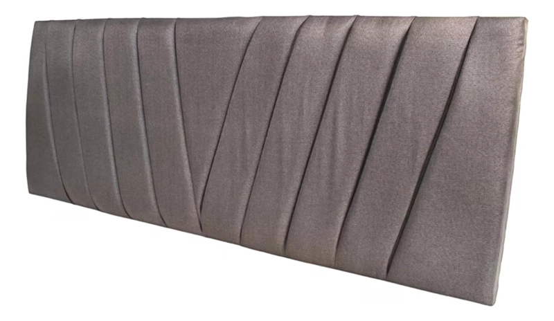 RESPALDO IMPORTCLICK ELEGANTE CAPITONÉ EN V KING LINO GRIS CLARO 180 X 60 CM - 3