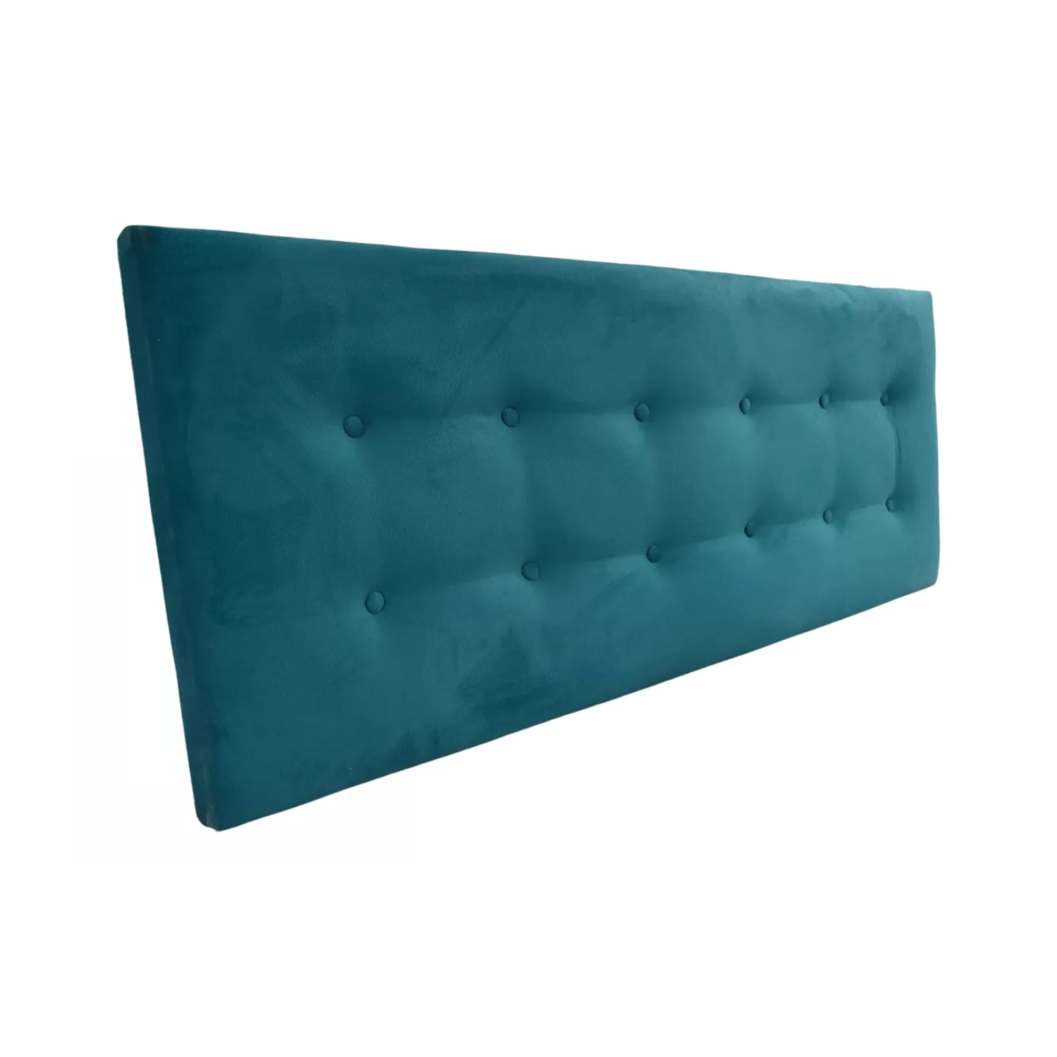 RESPALDO IMPORTCLICK ELEGANTE CAPITONÉ BOTONES KING FELPA TURQUESA 180 X 60 CM - 2