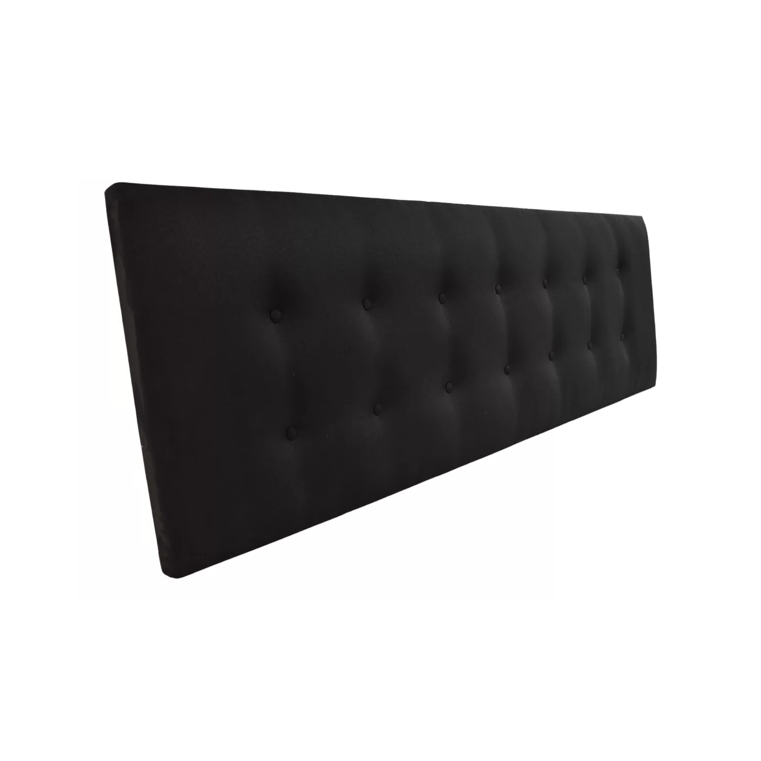 RESPALDO IMPORTCLICK ELEGANTE CAPITONÉ BOTONES KING LINO NEGRO 180 X 60 CM - 2