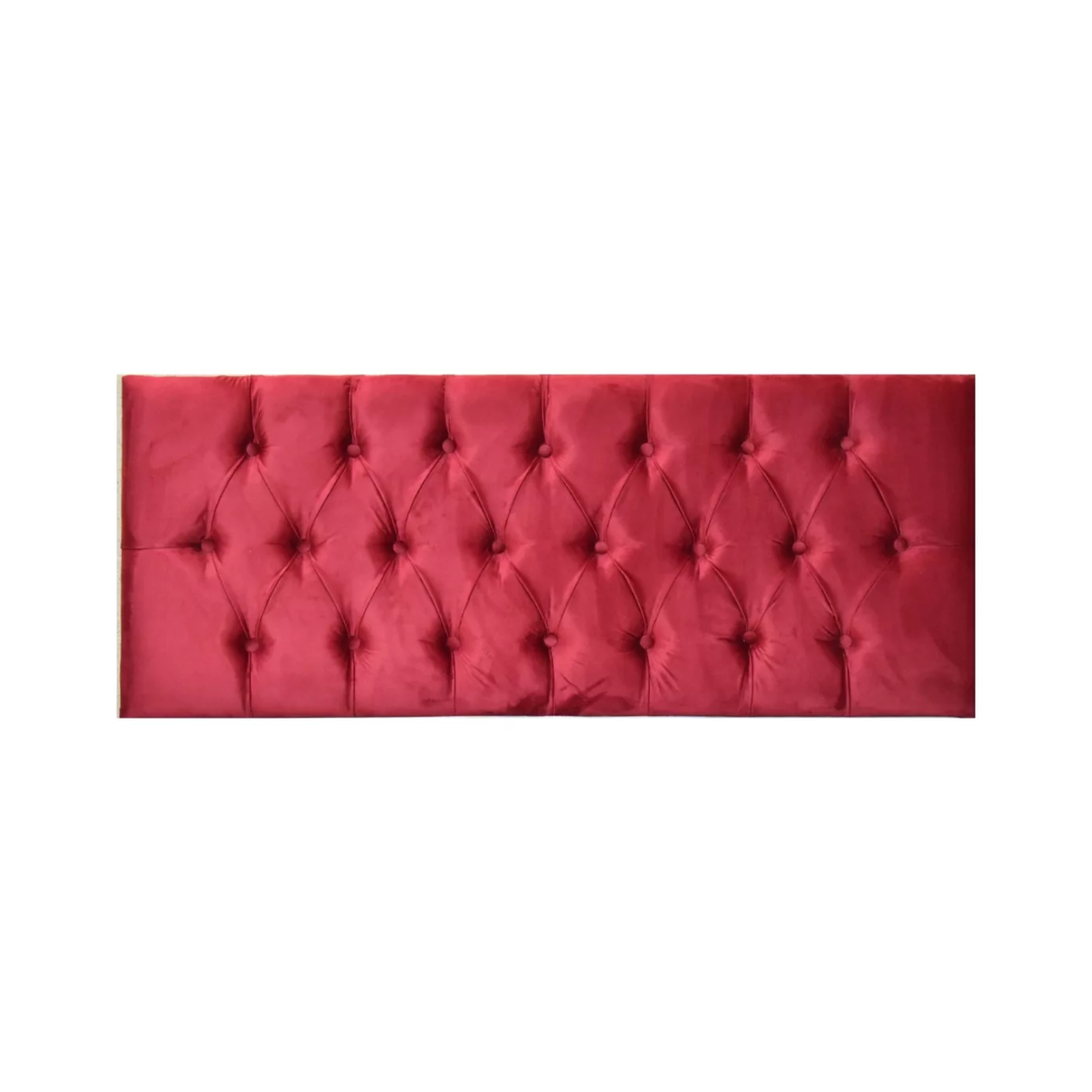 RESPALDO IMPORTCLICK ELEGANTE CAPITONÉ SÚPER KING FELPA BURDEO 200 X 60 CM - 1
