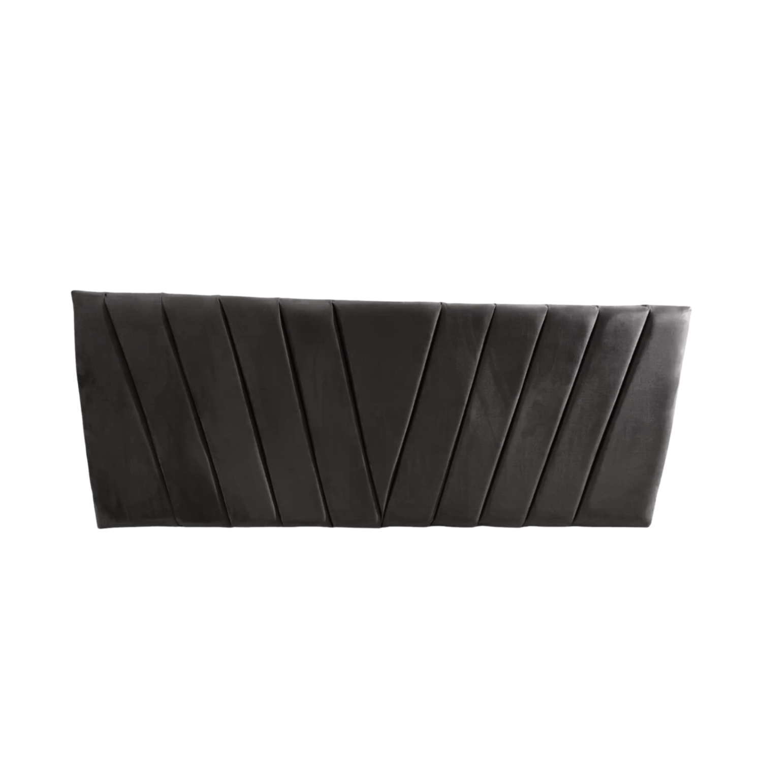 RESPALDO IMPORTCLICK ELEGANTE CAPITONÉ EN V KING LINO GRIS OSCURO 180 X 60 CM - 1