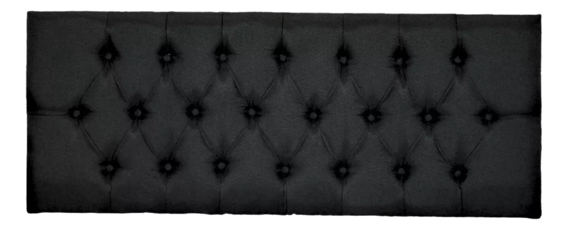 RESPALDO IMPORTCLICK ELEGANTE CAPITONÉ KING LINO NEGRO 180 X 60 CM - 1