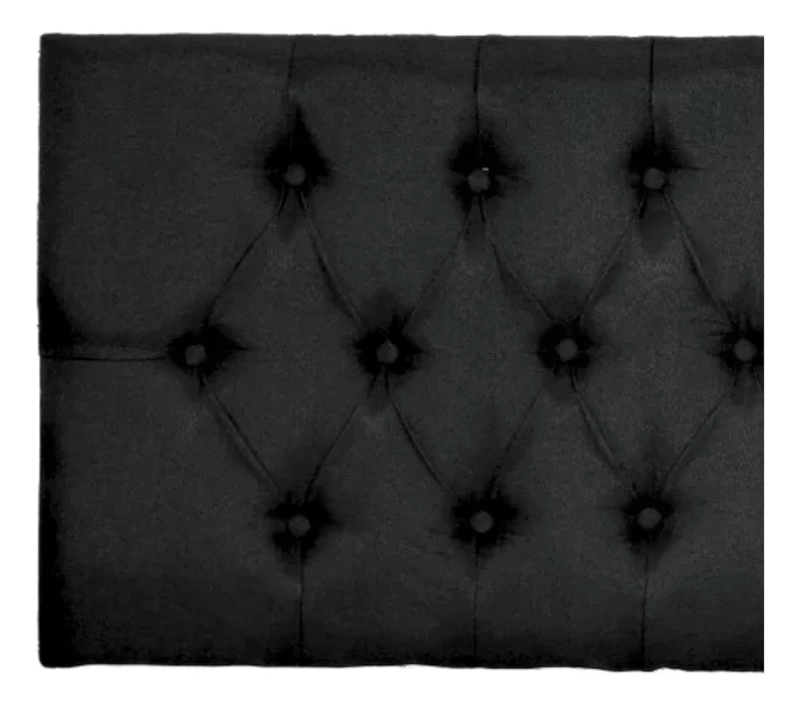 RESPALDO IMPORTCLICK ELEGANTE CAPITONÉ KING LINO NEGRO 180 X 60 CM - 2