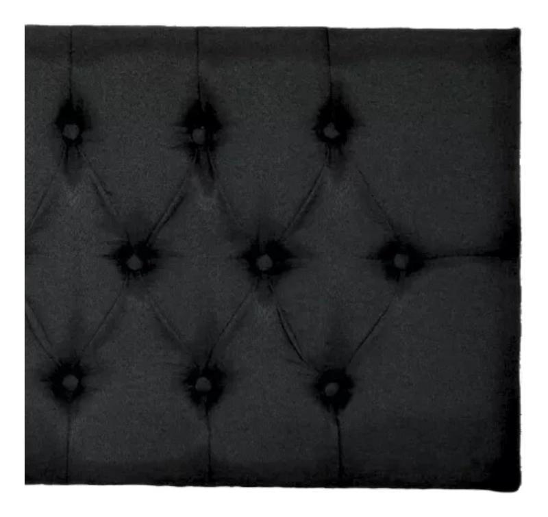 RESPALDO IMPORTCLICK ELEGANTE CAPITONÉ KING LINO NEGRO 180 X 60 CM - 3