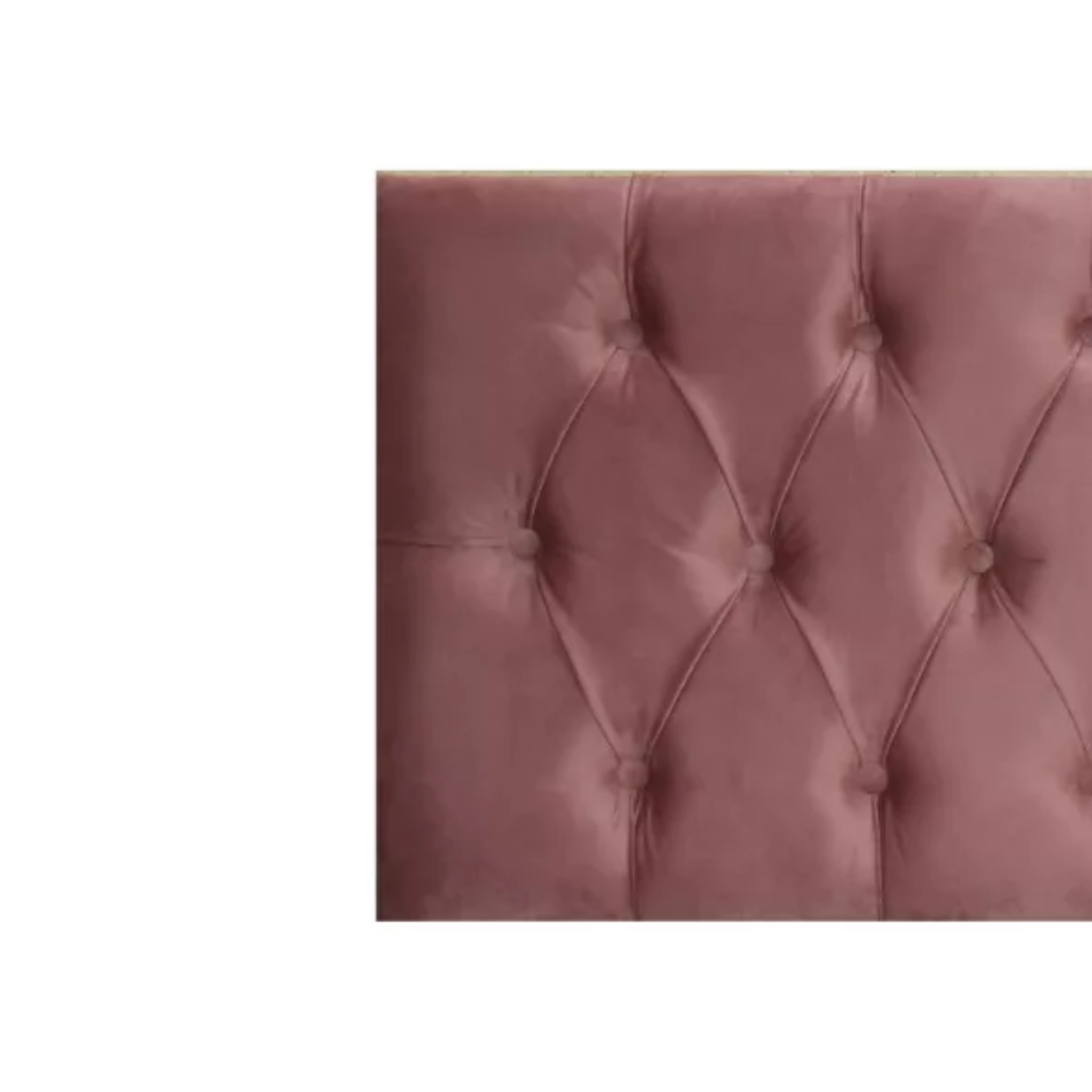 RESPALDO IMPORTCLICK ELEGANTE CAPITONÉ KING FELPA PALO ROSA 180 X 60 CM - 2