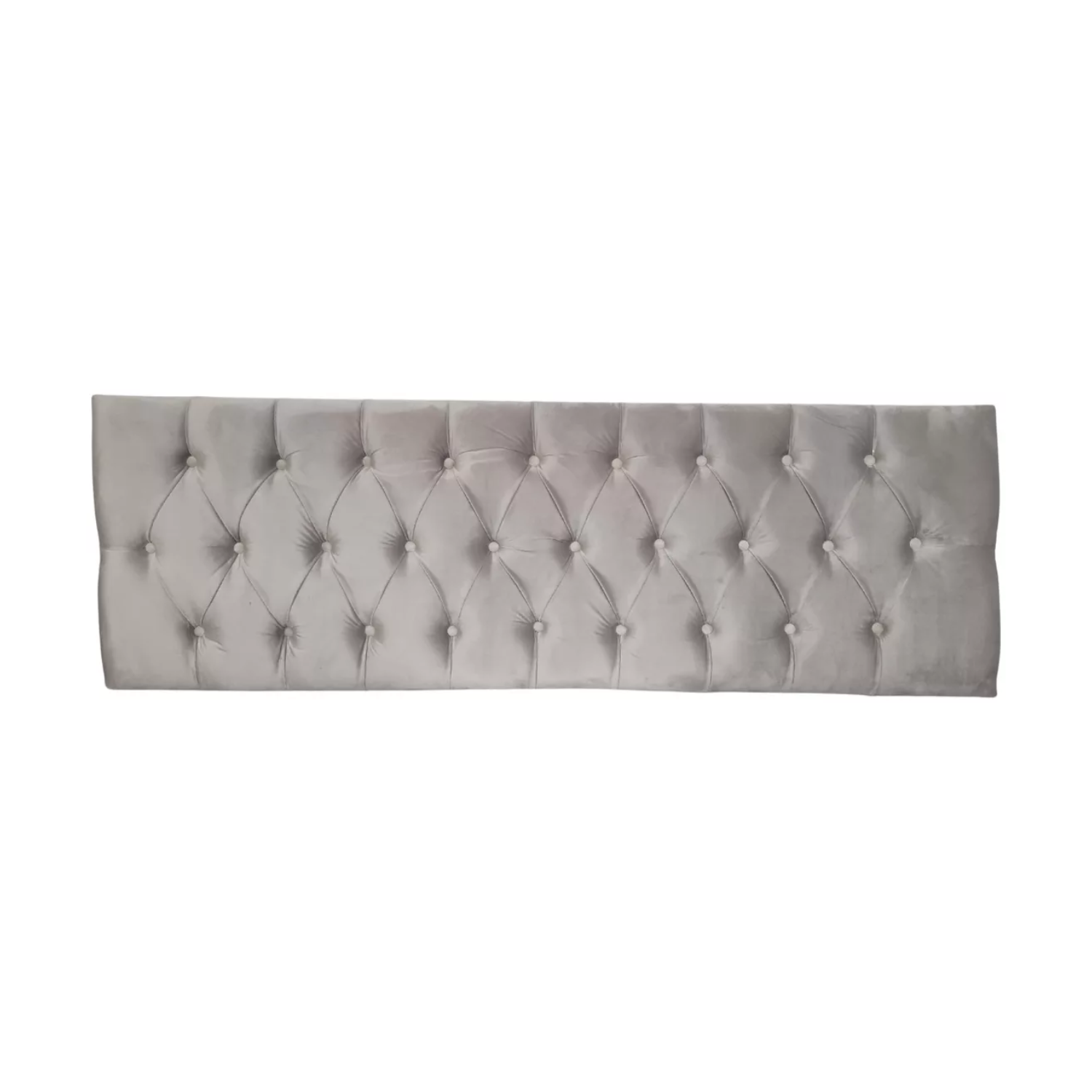 RESPALDO IMPORTCLICK ELEGANTE CAPITONÉ SÚPER KING LINO GRIS CLARO 200 X 60 CM - 1