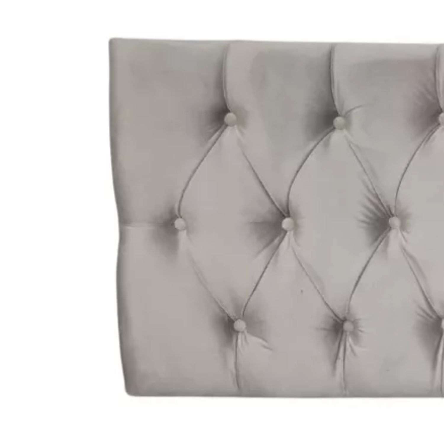 RESPALDO IMPORTCLICK ELEGANTE CAPITONÉ SÚPER KING LINO GRIS CLARO 200 X 60 CM - 2