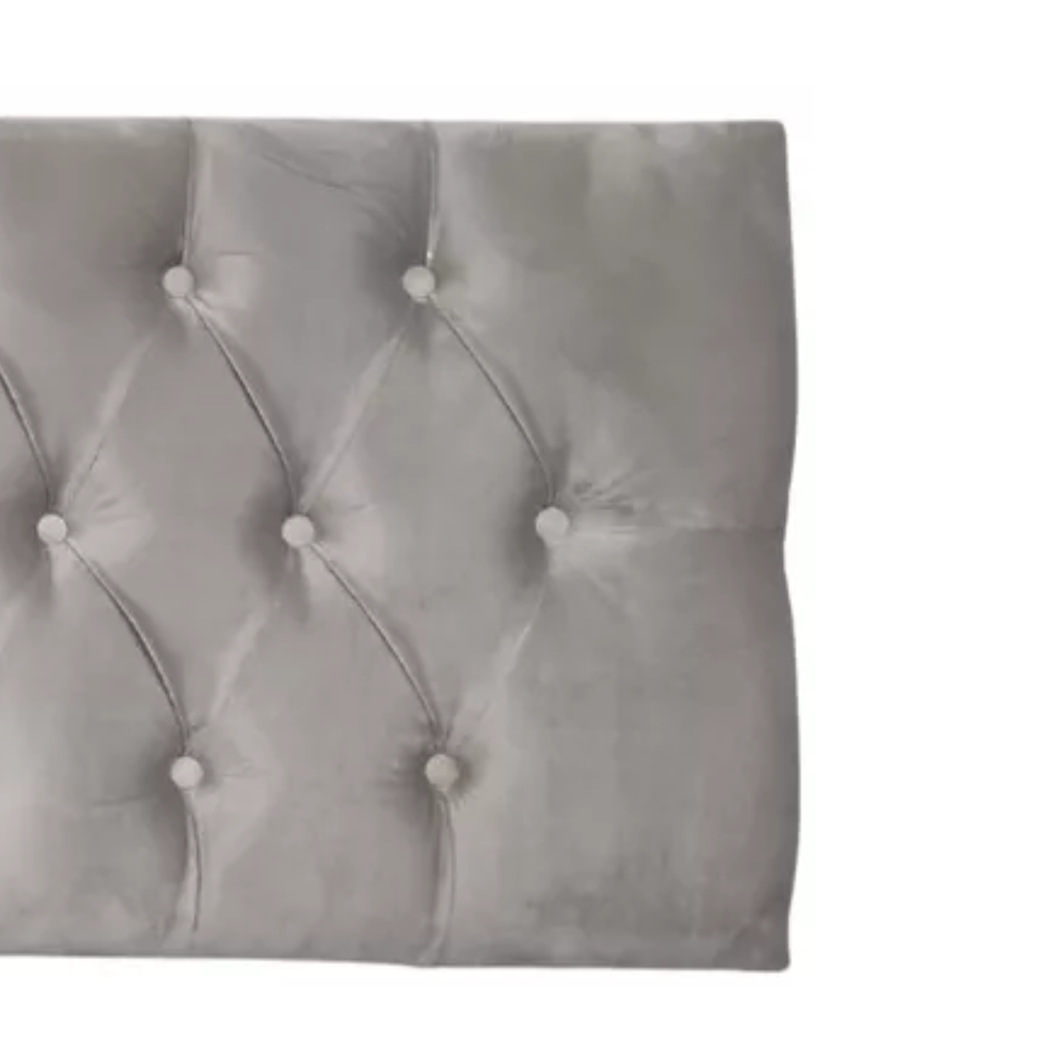 RESPALDO IMPORTCLICK ELEGANTE CAPITONÉ SÚPER KING LINO GRIS CLARO 200 X 60 CM - 3