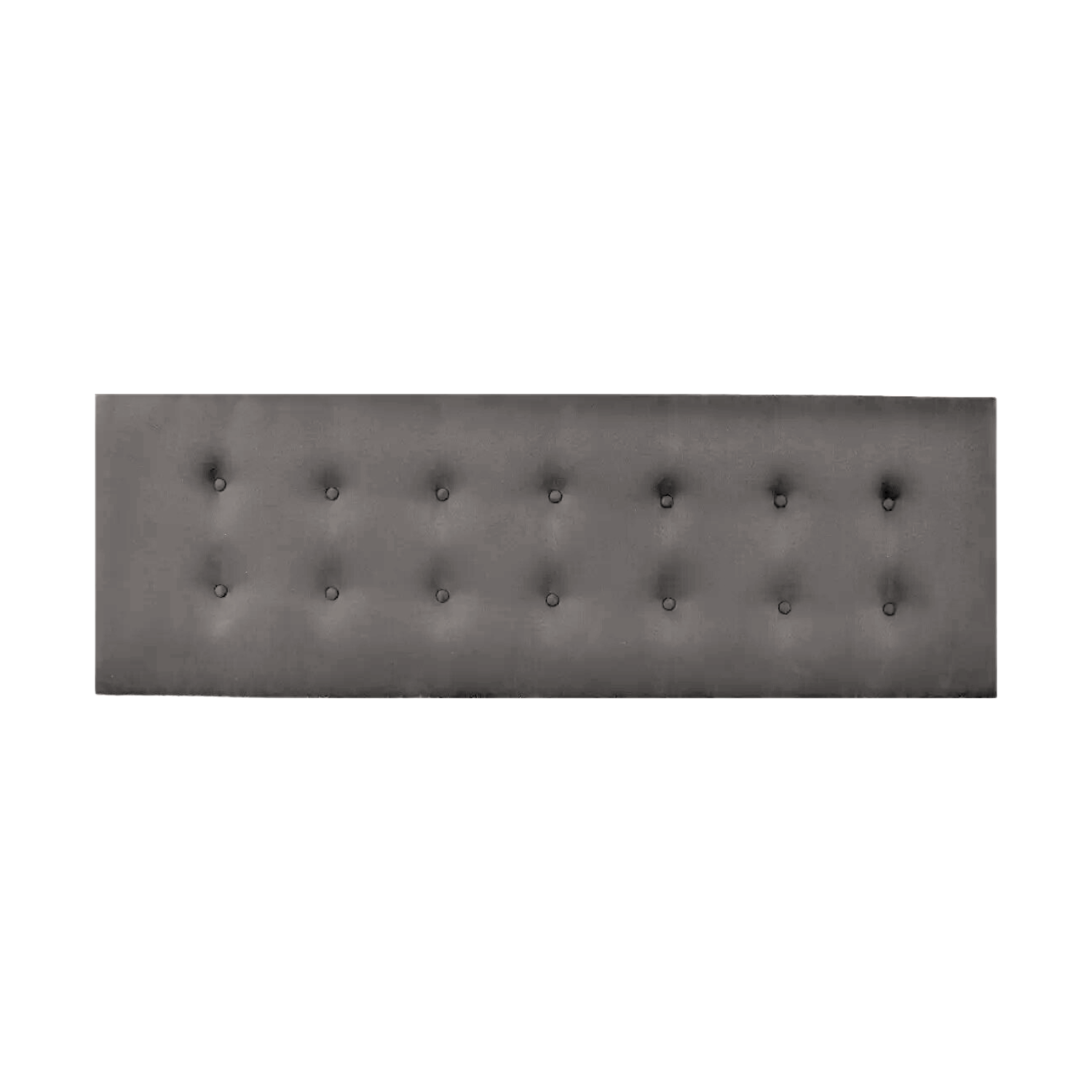 RESPALDO IMPORTCLICK ELEGANTE CAPITONÉ BOTONES SÚPER KING LINO GRIS CLARO 200 X 60 CM - 1