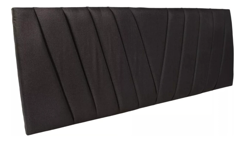 RESPALDO IMPORTCLICK ELEGANTE CAPITONÉ EN V SÚPER KING LINO GRIS OSCURO 200 X 60 CM - 2