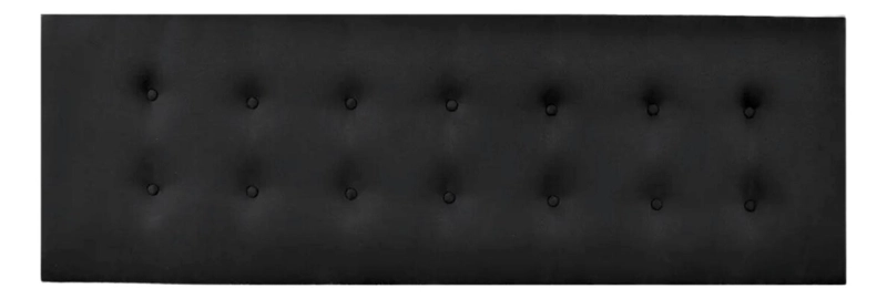 RESPALDO IMPORTCLICK ELEGANTE CAPITONÉ BOTONES SÚPER KING LINO GRIS OSCURO 200 X 60 CM - 1