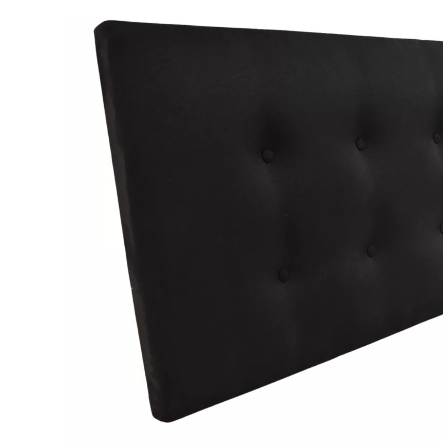 RESPALDO IMPORTCLICK ELEGANTE CAPITONÉ BOTONES SÚPER KING LINO NEGRO 200 X 60 CM - 4