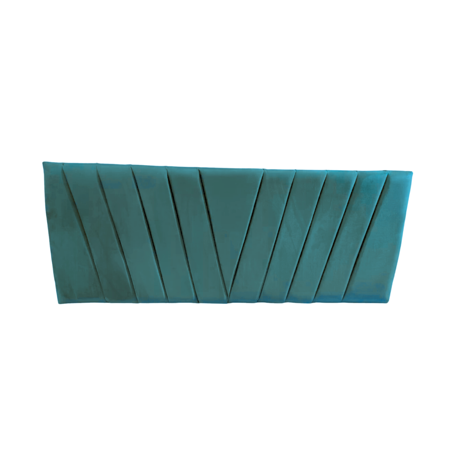 RESPALDO IMPORTCLICK ELEGANTE CAPITONÉ EN V SÚPER KING FELPA TURQUESA 200 X 60 CM - 1
